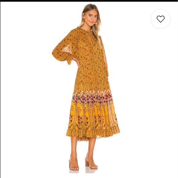 NWT Feeling Groovy Border Maxi Dress in Orange - Picture 4 of 14